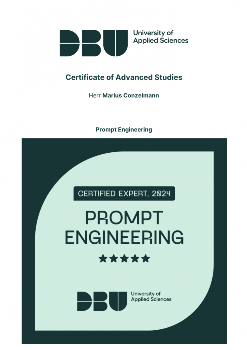 DBU Certificate Marius no birth dates